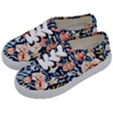 Exquisite Watercolor Flowers And Foliage Kids  Classic Low Top Sneakers View2