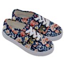 Exquisite Watercolor Flowers And Foliage Kids  Classic Low Top Sneakers View3