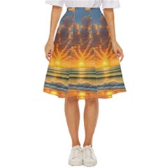 Waves At Sunset Classic Short Skirt by GardenOfOphir