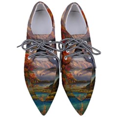 Summer Sunset Pointed Oxford Shoes by GardenOfOphir