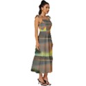 Benevolent Lake Tie-Strap Tiered Midi Chiffon Dress View3