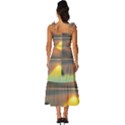 Benevolent Lake Tie-Strap Tiered Midi Chiffon Dress View4