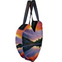 Flaming Sunset Giant Heart Shaped Tote View4