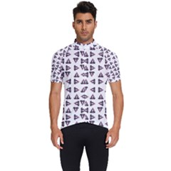 Happy Hound Funny Cute Gog Pattern Men s Short Sleeve Cycling Jersey by dflcprintsclothing