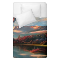 Opulent Sunset Duvet Cover Double Side (single Size) by GardenOfOphir