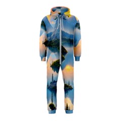 Somber Lake Sunset Hooded Jumpsuit (kids) by GardenOfOphir