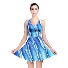 Nature Ocean Waves Reversible Skater Dress by GardenOfOphir