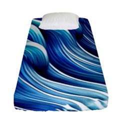 Sunny Ocean Wave Fitted Sheet (single Size) by GardenOfOphir