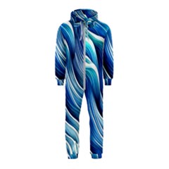 Sunny Ocean Wave Hooded Jumpsuit (kids) by GardenOfOphir