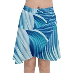 Summertime On The Sea Chiffon Wrap Front Skirt by GardenOfOphir