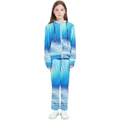 Nature s Beauty; Ocean Waves Kids  Tracksuit by GardenOfOphir