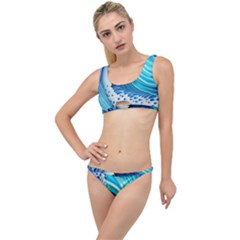 Blue Water Reflections The Little Details Bikini Set by GardenOfOphir