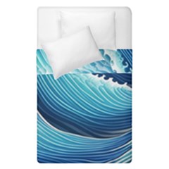 Simple Summer Wave Pattern Duvet Cover Double Side (single Size) by GardenOfOphir