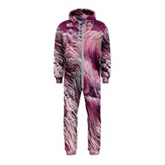 Abstract Pink Ocean Waves Hooded Jumpsuit (kids) by GardenOfOphir