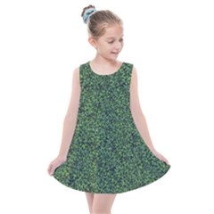 Leafy Elegance Botanical Pattern Kids  Summer Dress by dflcprintsclothing