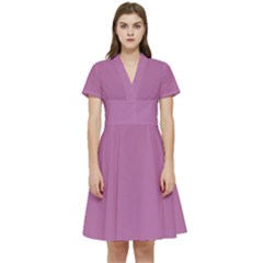 Bodacious Pink	 - 	short Sleeve Waist Detail Dress by ColorfulDresses