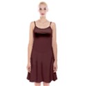 Merlot Red	 - 	Spaghetti Strap Velvet Dress View1