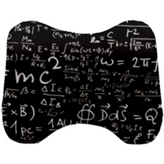 E=mc2 Text Science Albert Einstein Formula Mathematics Physics Head Support Cushion by Jancukart