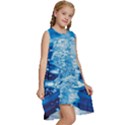 Water Blue wallpaper Kids  Frill Swing Dress View3