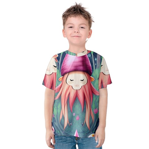 Toadstool Necromancy Mojo Kids  Cotton Tee by GardenOfOphir