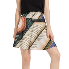 Conjure Mushroom Charm Spell Mojo Waistband Skirt by GardenOfOphir