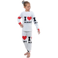 I Love Mary Kids  Long Sleeve Set  by ilovewhateva