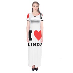 I Love Linda  Short Sleeve Maxi Dress by ilovewhateva