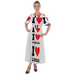 I Love Linda  Shoulder Straps Boho Maxi Dress  by ilovewhateva