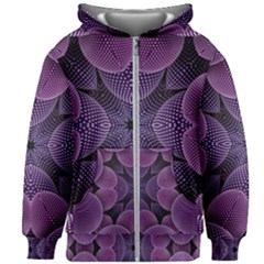 Geometric Shapes Geometric Pattern Flower Pattern Art Kids  Zipper Hoodie Without Drawstring by Ravend