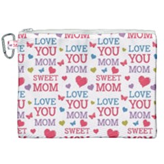 Love Mom Happy Mothers Day I Love Mom Graphic Canvas Cosmetic Bag (xxl) by Ravend