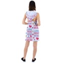 Love Mom Happy Mothers Day I Love Mom Graphic Racer Back Hoodie Dress View2