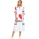 I love jessica Bow Sleeve Chiffon Midi Dress View1