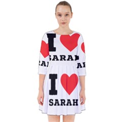 I Love Sarah Smock Dress by ilovewhateva