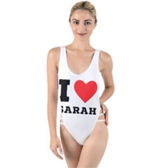 I Love Sarah High Leg Strappy Swimsuit by ilovewhateva