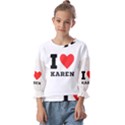 I love karen Kids  Cuff Sleeve Top View1