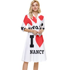 I Love Nancy Classy Knee Length Dress by ilovewhateva