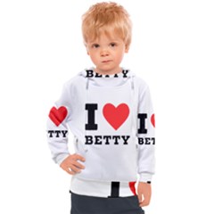 I Love Betty Kids  Hooded Pullover by ilovewhateva