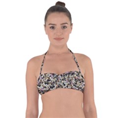 Mystic Geometry Abstract Print Halter Bandeau Bikini Top by dflcprintsclothing