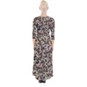 Mystic Geometry Abstract Print Quarter Sleeve Wrap Maxi Dress View2