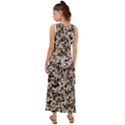 Mystic Geometry Abstract Print V-Neck Chiffon Maxi Dress View2