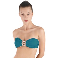 Deep Lake	 - 	twist Bandeau Bikini Top