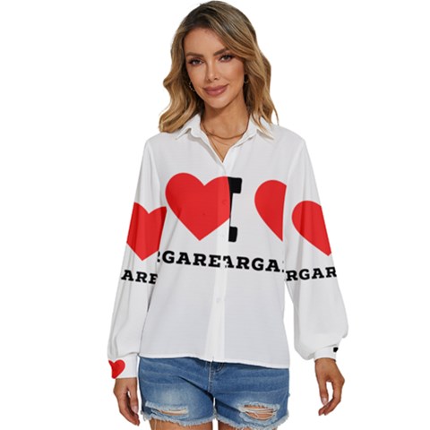 I Love Margaret Women s Long Sleeve Button Down Shirt by ilovewhateva