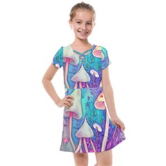 Magician s Charm Mushroom Kids  Cross Web Dress by GardenOfOphir