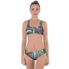 Craft Mushroom Criss Cross Bikini Set by GardenOfOphir