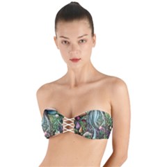 Craft Mushroom Twist Bandeau Bikini Top by GardenOfOphir