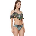 Craft Mushroom Ruffle Edge Tie Up Bikini Set	 View3