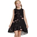 Abstract Rose Gold Glitter Background Kids  Frill Swing Dress View1