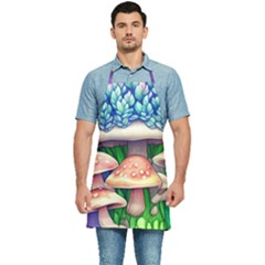 Woodsy Mushroom Forest Nature Kitchen Apron by GardenOfOphir