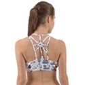 Marine Nautical Seamless Pattern Art Back Web Sports Bra View2