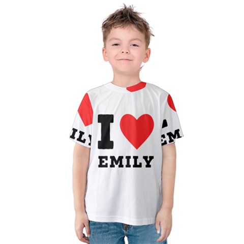 I Love Emily Kids  Cotton Tee by ilovewhateva